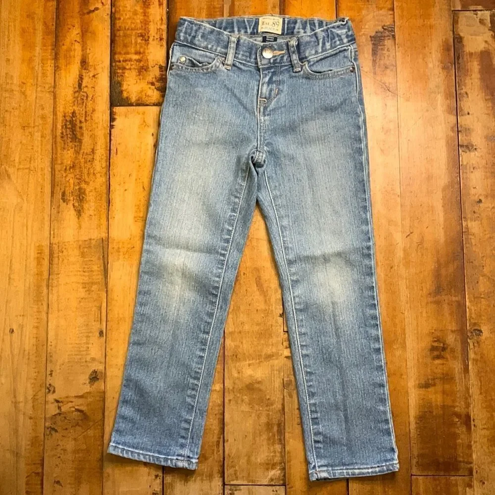 Childrens place jeans size 5 skinny stretch light wash jeans cotton spring